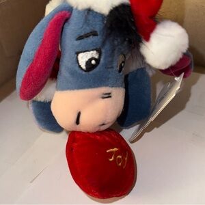 Disney Red and Blue Stuffed Eeyore Toy